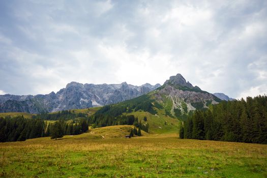A beautiful view of the austrian alps, Austria