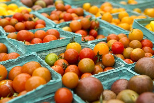 Organic tomatoes from a local market