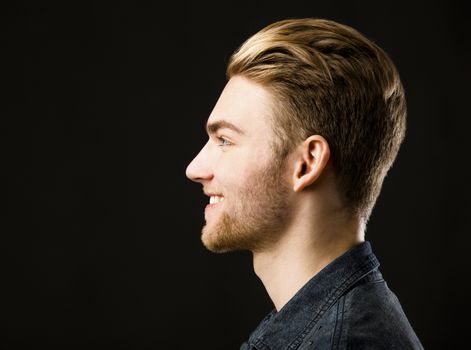 Studio portrait of a young fashion man 