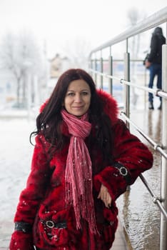 young girl on a walk