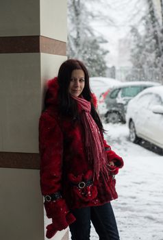 young girl on a walk