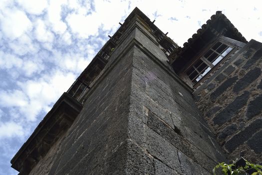 wall of Santo Domingo de Guzman church, La Laguna, Tenerife