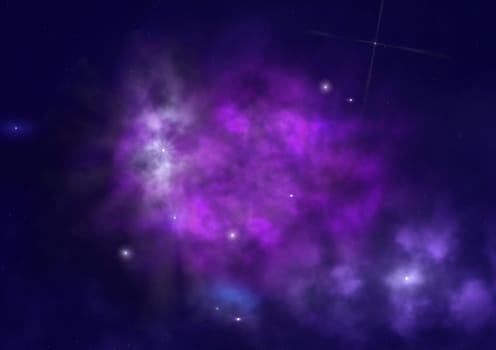 Small part of an infinite star field of space in the Universe. "Elements of this image furnished by NASA".
