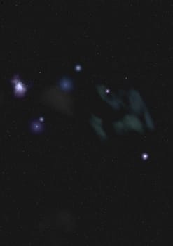 Small part of an infinite star field of space in the Universe. "Elements of this image furnished by NASA".