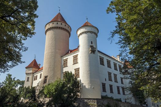 Historic Konopiste castle in Benosov, Czech Republic.