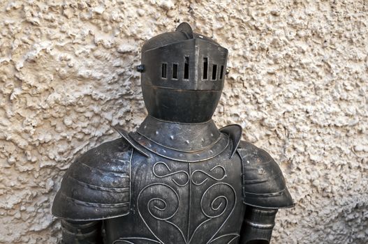 Knight armor at the medieval castle of Konopiste.