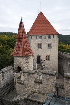 Medieval Kokorin castle in the Czech Republic.