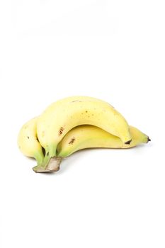 banana on white isolated background.banana fruit on white background.