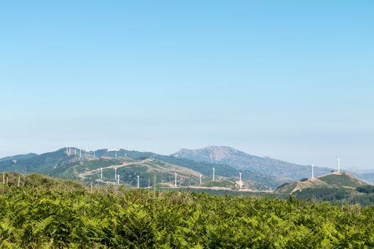 Wind generators in eastern Sicily