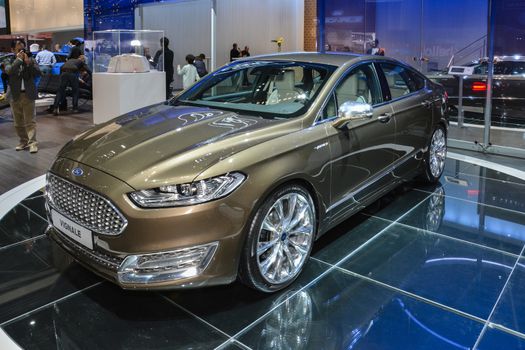 GENEVA, SWITZERLAND - MARCH 4: Ford Vignale on display during the Geneva Motor Show, Geneva, Switzerland, March 4, 2014. 