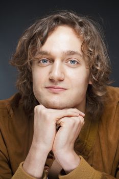 Portrait of a Young Man with Brown Hair.