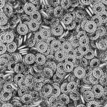 Background composed of many bearings. High resolution 3D image