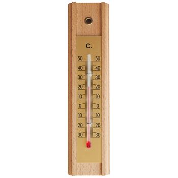 Thermometer thermostat instrument to measure air temperature isolated over white