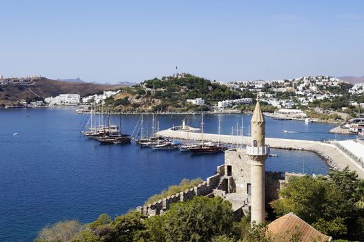 View from St Peter's castle in Bodrum, Turkey