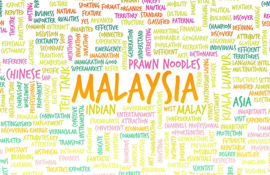 Malaysia Kuala Lumpur as a Abstract Concept Art