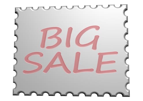 High Quality Big Sale product badge isolated on white.