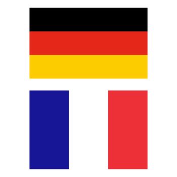 Flags of Germany and France