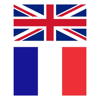 Flags of United Kingdom and France