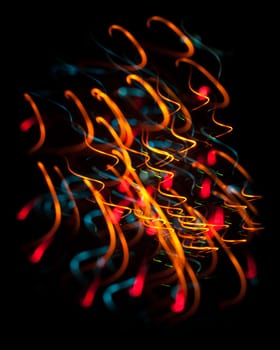 Abstract Festive Lights Background. Christmas and New Year Bokeh blinking background
