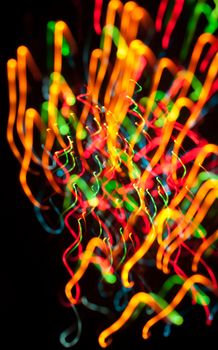 Abstract Festive Lights Background. Christmas and New Year Bokeh blinking background
