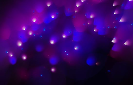 Abstract Festive Lights Background. Christmas and New Year Bokeh blinking background