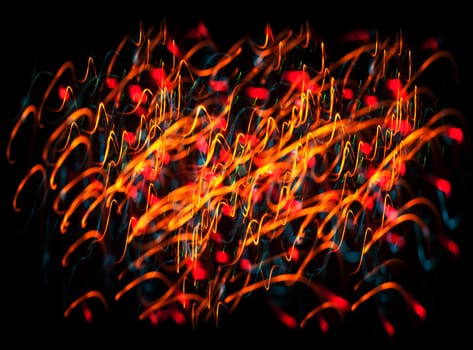 Abstract Festive Lights Background. Christmas and New Year Bokeh blinking background
