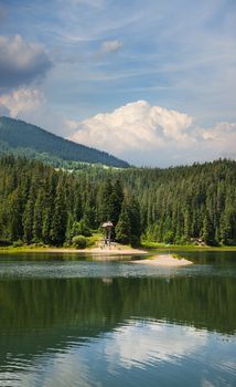 Sinevir lake. Volcanic lake in the Carpathian Mountains. Ukraine, Europe