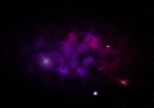 Small part of an infinite star field of space in the Universe. "Elements of this image furnished by NASA".
