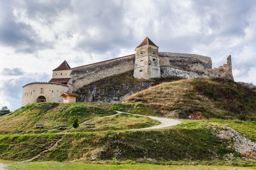 Medieval saxon fortress in Rasnov, Transylvania, Brasov, Romania