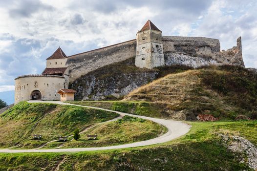 Medieval saxon fortress in Rasnov, Transylvania, Brasov, Romania