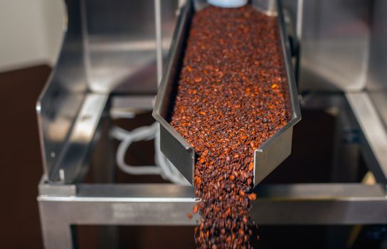 Coffee Industry, Close up of coffee production.