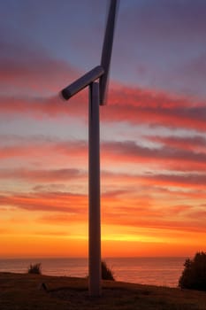 BONDI, AUSTRALIA - OCTOBER 23, 2014; Sculpture by the Sea Annual free public event 2014.  Exhibit titled Cycle 90 - A Premonition of Wind  by artist Kaoru Matsumoto, Japan,  Materials, stainless stell, titanium, Price $120000