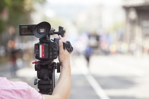 Covering an event with a video camera