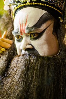 BANGKOK - OCTOBER 22: Unidentified Chinese opera actress at Theaters of Thailand's ethnic Chinese in Chinatown on October 27, 2014 in Bangkok, Thailand.