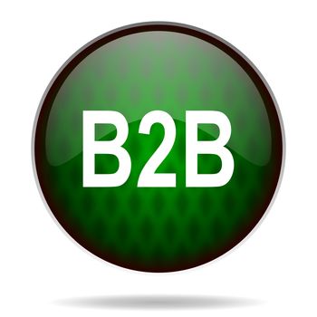 b2b green internet icon