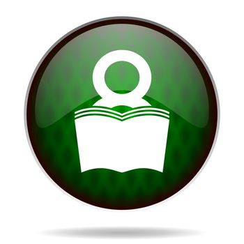 book green internet icon