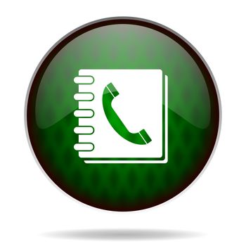 phonebook green internet icon