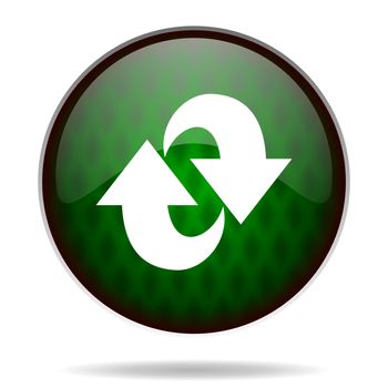rotation green internet icon