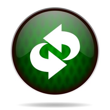 rotation green internet icon