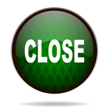 close green internet icon