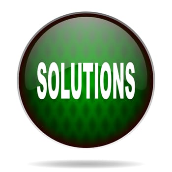 solutions green internet icon