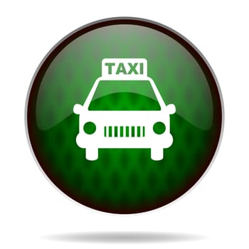 taxi green internet icon