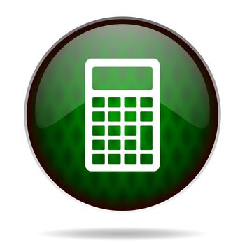 calculator green internet icon