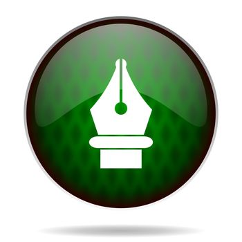 pen green internet icon