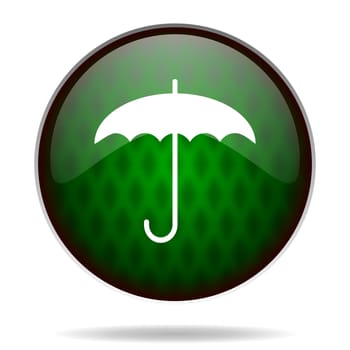umbrella green internet icon
