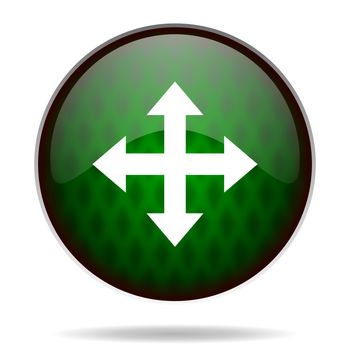 arrow green internet icon