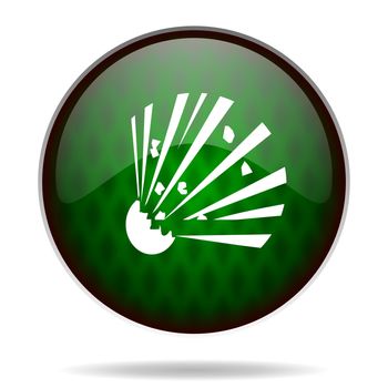 bomb green internet icon