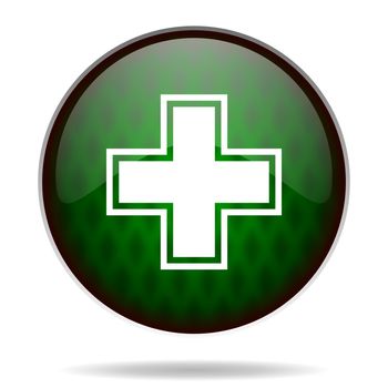 pharmacy green internet icon