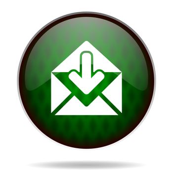 email green internet icon