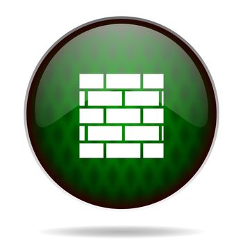 firewall green internet icon
